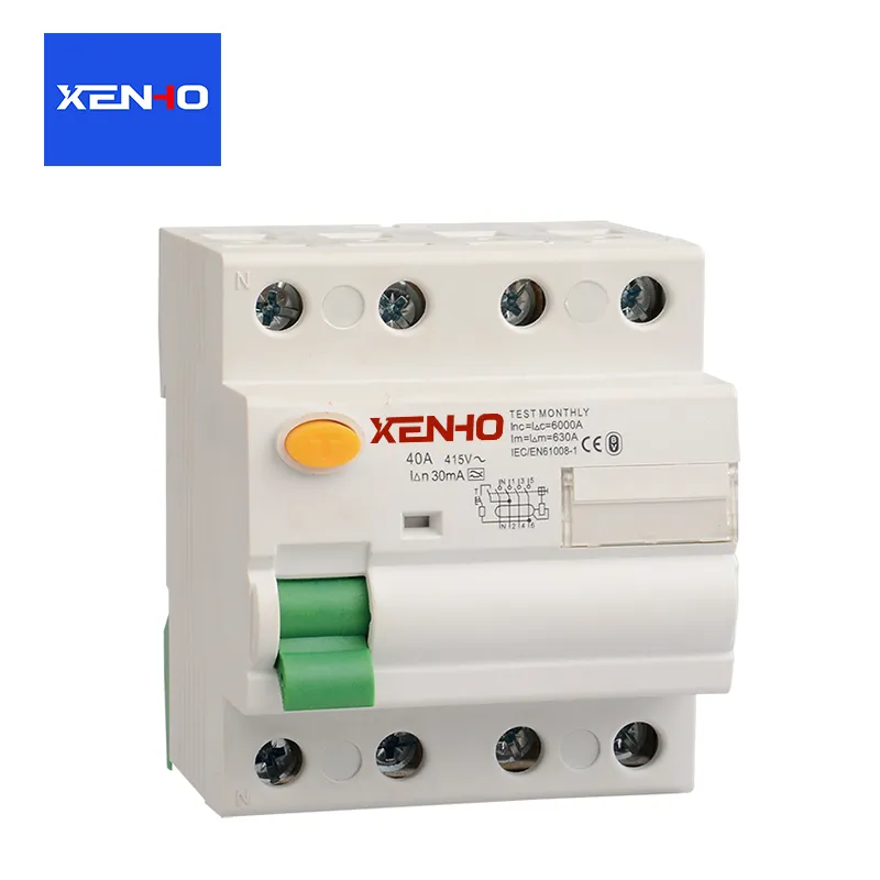 Tipe AC 4P Sisa Circuit Breaker RCCB